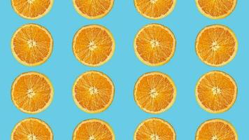 Oranges Geometric Pattern Blue Background Motion Graphics video