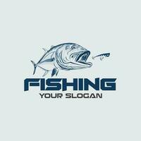 vector logo giant trevally fishing