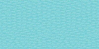 Memphis style pattern vector with small wavy dashes blue color. Simple geometric seamless background. Minimalistic repeatable design.