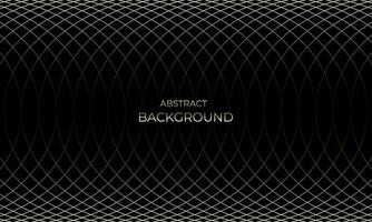 Black background with mesh golden gradient pattern vector