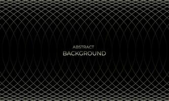 Black background with mesh golden gradient pattern vector