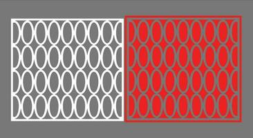 Decorative wall panels set Jali design CNC pattern, laser cutting pattern, router CNCcutting.Jali Laser cut decorative panel set with lace pattern. vector