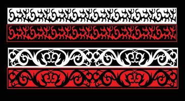 Decorative wall panels set Jali design CNC pattern, laser cutting pattern, router CNCcutting.Jali Laser cut decorative panel set with lace pattern vector