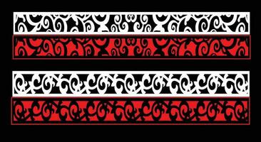 Decorative wall panels set Jali design CNC pattern, laser cutting pattern, router CNCcutting.Jali Laser cut decorative panel set with lace pattern vector