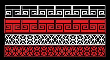 Decorative wall panels set Jali design CNC pattern, laser cutting pattern, router CNCcutting.Jali Laser cut decorative panel set with lace pattern vector