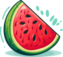 Wassermelonenscheibe isoliert png