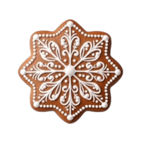 Gingerbread cookie isolated. Illustration png