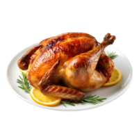 Thanksgiving turkey isolated. Illustration png