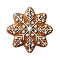 Gingerbread cookie isolated. Illustration png