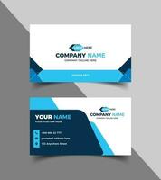 Corporate business card template or business card template vector