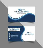 Corporate business card template or business card template vector