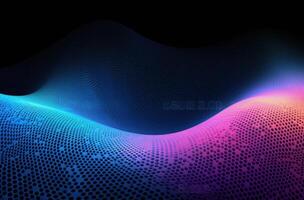 Abstract neon wave background. Illustration photo