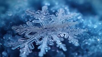 Macro beautiful snowflakes background. Illustration photo