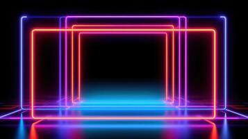 Futuristic neon background. Illustration photo