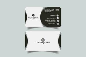 Creative corporate luxury business card vector