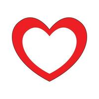 Love Heart Symbol Icons. Design elements for Valentine's day isolated on white background and easy to edit. vector