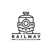 Train logo design vector illustration