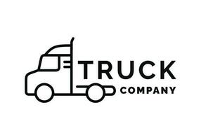 Truck logo design vector illustration