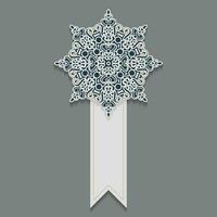 mandala decorative banner design template vector