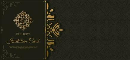 luxury invitation background style ornamental pattern vector