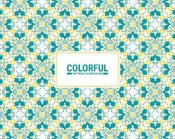 Colorful abstract geometric pattern design vector