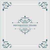 colorful art frame design template vector