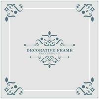 colorful art frame design template vector