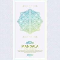 Colorful decorative mandala background vector