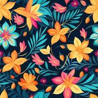 Colorful Flower Pattern, Flower Pattern, Texture, Flower Background Texture, photo