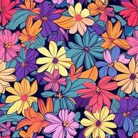 Colorful Flower Pattern, Flower Pattern, Texture, Flower Background Texture, photo