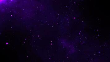 lila partiklar med lila damm bakgrund video