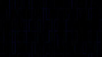 Animated dark blue color abstract box pattern dark technology background video