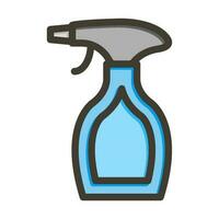 Cleaning Liquid Vector Thick Line Filled Colors Icon Design