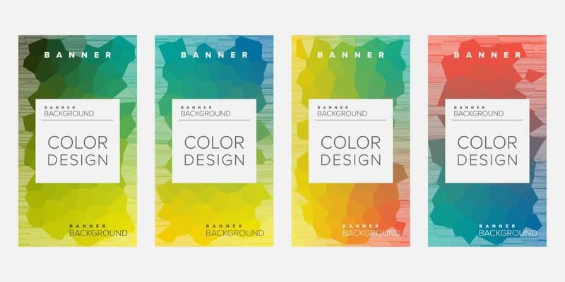 Abstract background banner vector design template, banner for print or web banner with colorful