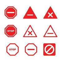 Prohibiting sign. Not allowed sign icon vector. isolated on white background and easy to edit. vector