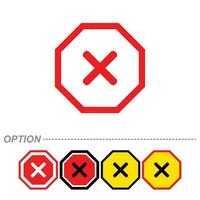 Prohibiting sign. Not allowed sign icon vector. isolated on white background and easy to edit. vector