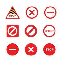 Prohibiting sign. Not allowed sign icon vector. isolated on white background and easy to edit. vector