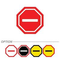 Prohibiting sign. Not allowed sign icon vector. isolated on white background and easy to edit. vector