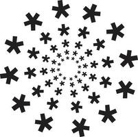 Background vector star particle black and white template design