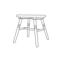 silla ilustración logo diseño, minimalista mueble logo diseño modelo vector