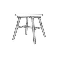 silla mueble diseño línea logo, vector ilustración logo diseño modelo para tu empresa