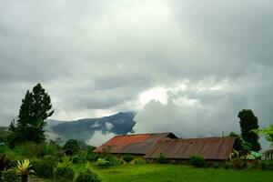 Beautiful Scenic Natural view of Nature from Lungchok at East Sikkim photo