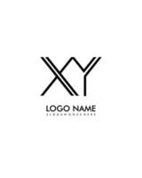XY Initial minimalist modern abstract logo vector