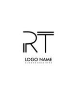 RT Initial minimalist modern abstract logo vector