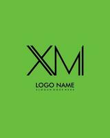 XM Initial minimalist modern abstract logo vector