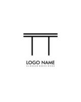 TT Initial minimalist modern abstract logo vector