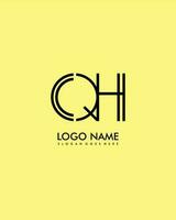 QH Initial minimalist modern abstract logo vector