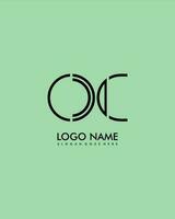 OC Initial minimalist modern abstract logo vector