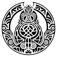 Polynesian elements, icon, glyph, vector, isolate, silhouette, totem, tattoo vector