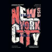 nuevo York ciudad superior cultura, gráfico, tipografía vector, t camisa diseño, ilustración, bueno para casual estilo vector